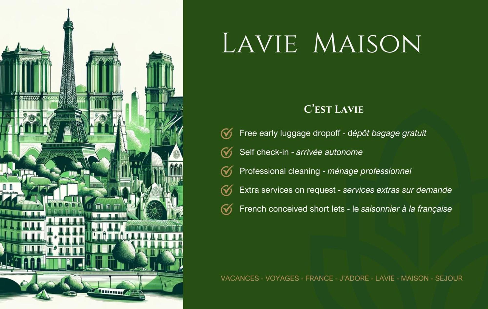 Lavie Maison Eiffel Ac Hot Tub Párizs Kültér fotó
